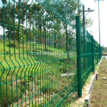 Barrière de treillis métallique soudée revêtue de PVC